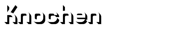 Knochen font preview